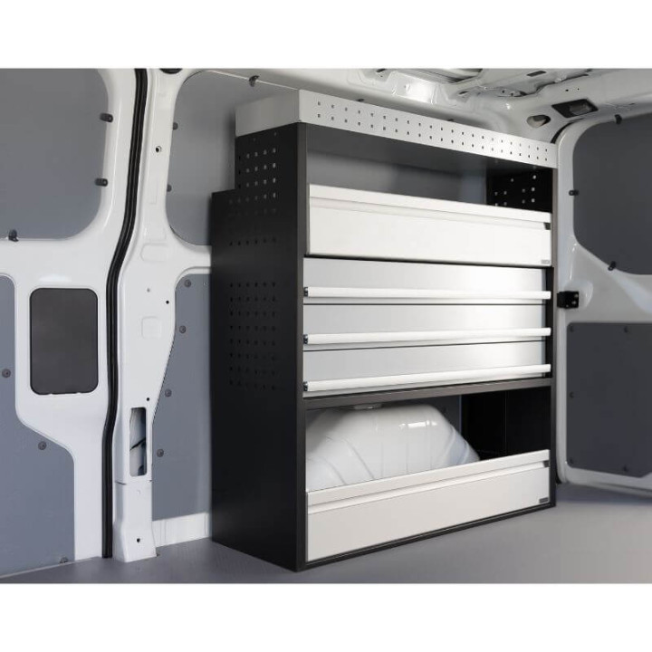 Aménagement PROVAN (gauche ou droite) avec tiroirs pour Mercedes Vito 2014+ (photo générique)