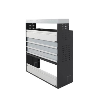 Aménagement PROVAN (gauche ou droite) avec tiroirs pour Volkswagen T5 2011-2015 (photo générique) - vue de côté