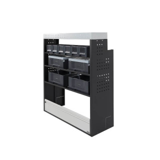 Aménagement PROVAN (gauche ou droite) avec mallettes pour Toyota Proace 2016+ (photo générique) - vue de côté