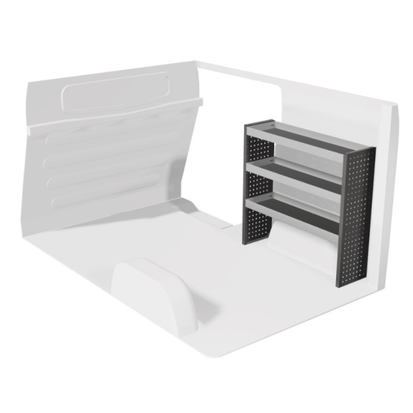 Aménagement pour Nissan NV300 2016-2021 (droit) vue de face Aménagement pour Nissan NV300 2016-2021 (droit) vue de face