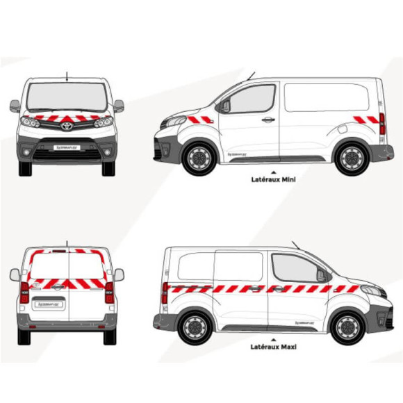 Kit de balisage pour Toyota Proace à partir de 2016+ Kit de balisage pour Toyota Proace à partir de 2016+