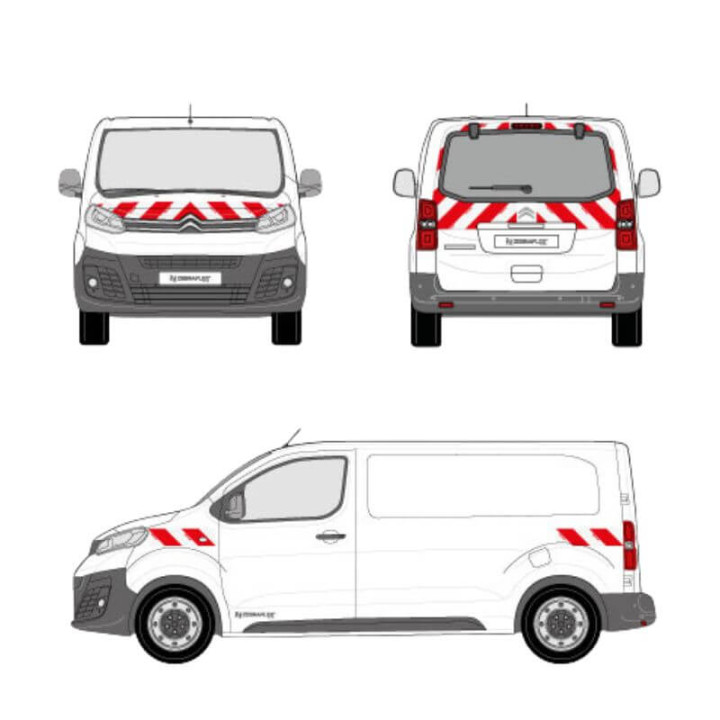 Kit de balisage - Citroen Jumpy avec hayon