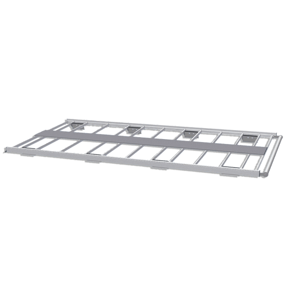 Galerie aluminium pour Volkswagen T7 2025+. Galerie plate idéale pour parkings Galerie aluminium pour Volkswagen T7 2025+. Galerie plate idéale pour parkings