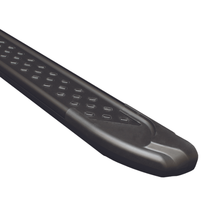 Marchepied latéral fixe noir – Vue de côté du profil aluminium - Ford Custom 2023+