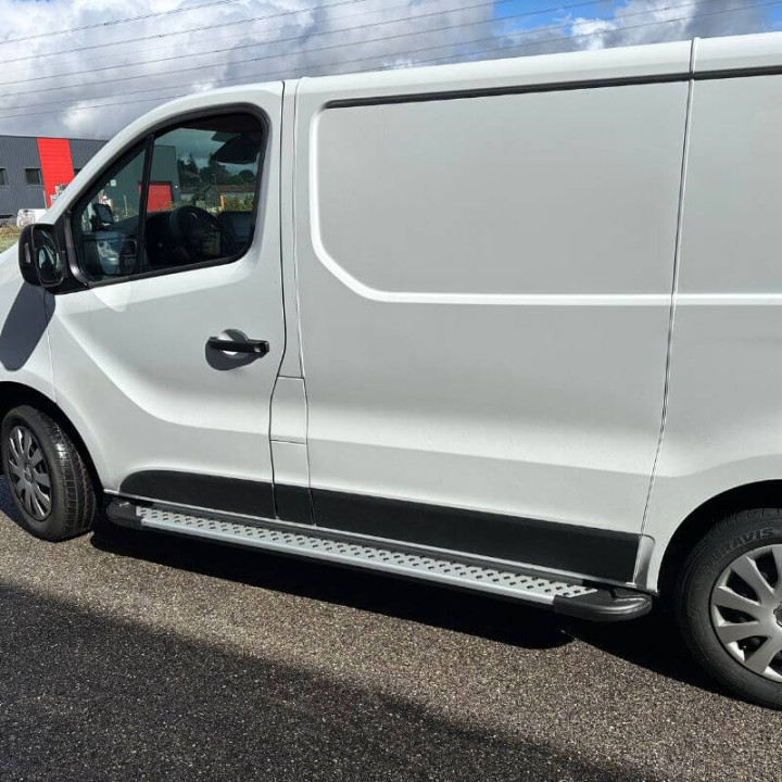 Marchepied latéral fixe, aluminium gris - Toyota Proace 2016+ - vue de côté