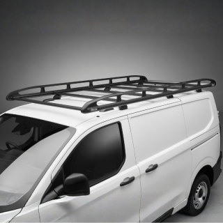 Galerie de toit aluminium noir pour Dacia Dokker Van 2012-2021 - photo générique non contractuelle