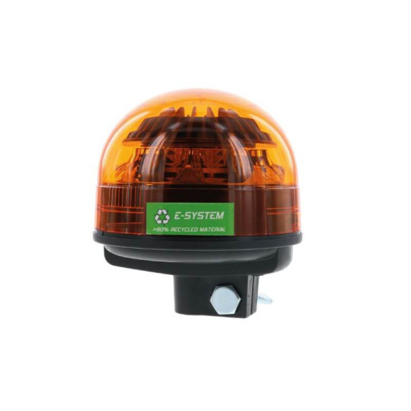 Gyrophare LED orange écologique à fixation sur tige / hampe DIN - double flash