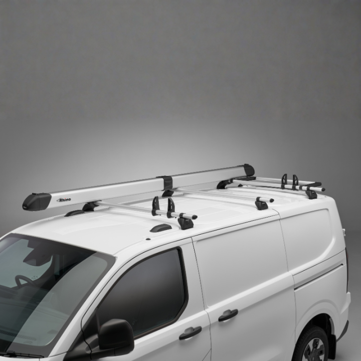 Porte tube Aluminium Rhino sur barres de toit