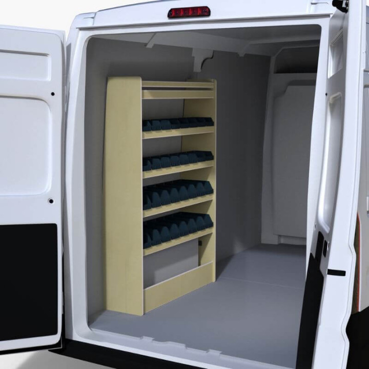 Aménagement bois Renault Master 2010-2024 P330mm avec bacs