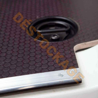 Plancher bois brun antidérapant pour Citroën Jumper 2006+ L1 avec barres de seuil et coupelles de finition.