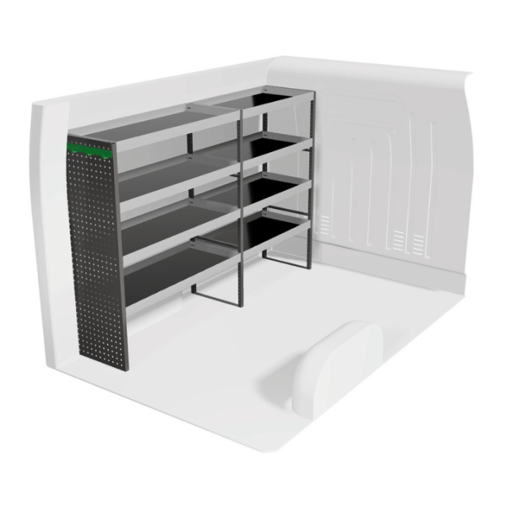 Aménagement pour Mercedes eSprinter 2023+ (gauche) vue de face