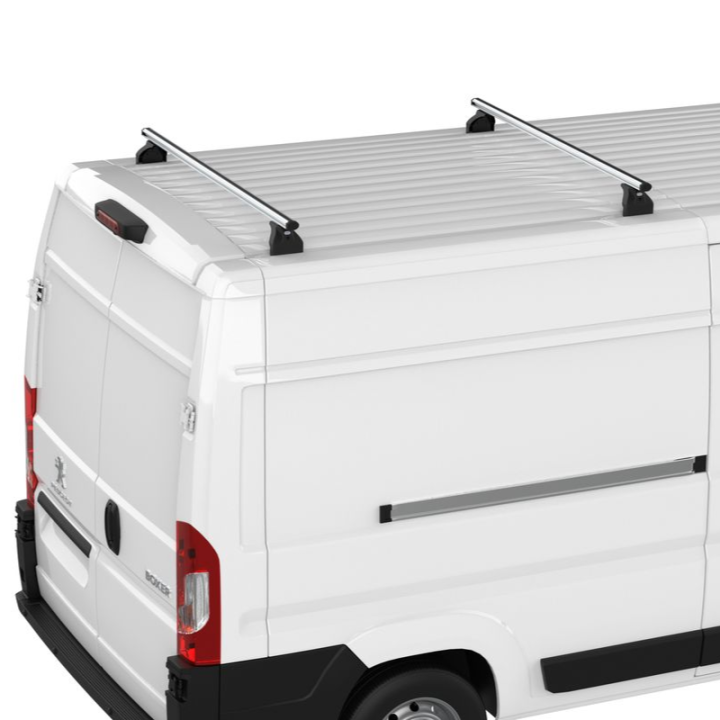 2 barres de toit aluminium gris Cruz pour Citroen Berlingo Van III 2018+