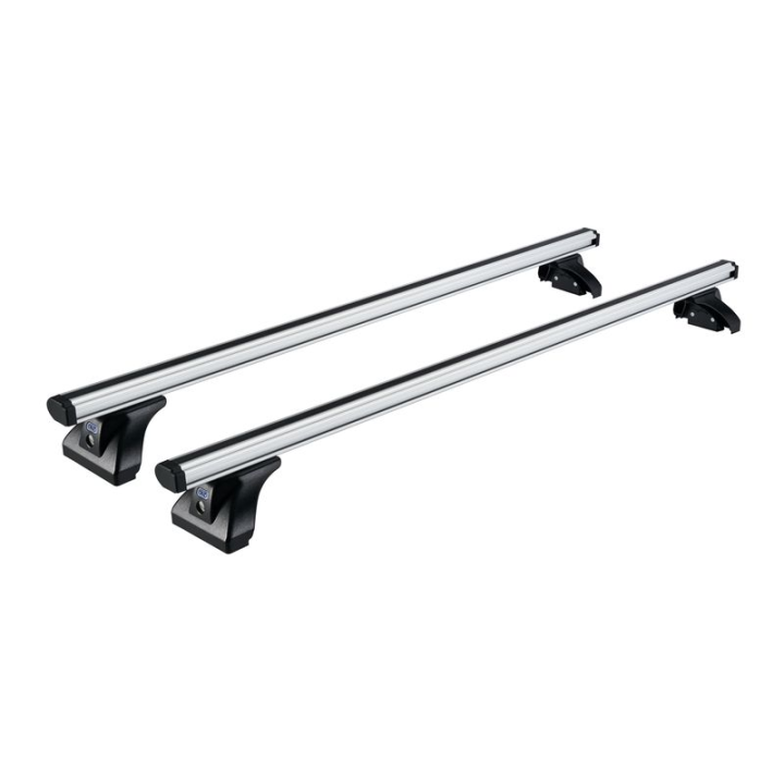 2 barres de toit aluminium gris Cruz pour Toyota Proace City 2019+