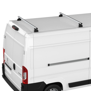 2 barres de toit aluminium gris Cruz pour Fiat Doblo 2022+