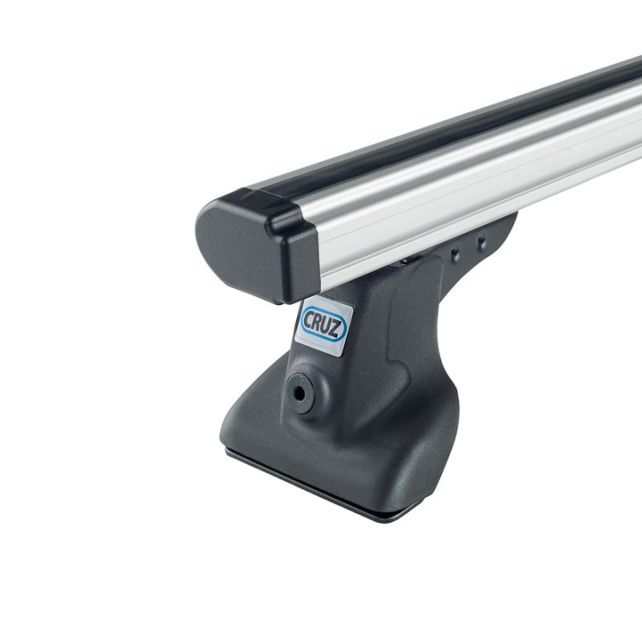 Barre de toit en aluminium gris Cruz vue de près pour Citroen Jumpy 2016+