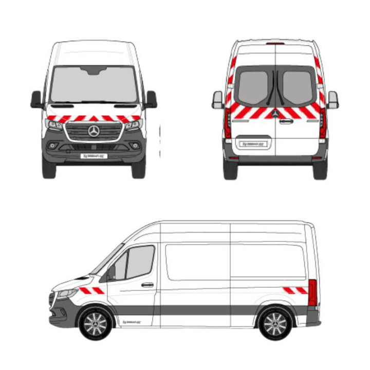 Kit de balisage pour Mercedes eSprinter 2023+