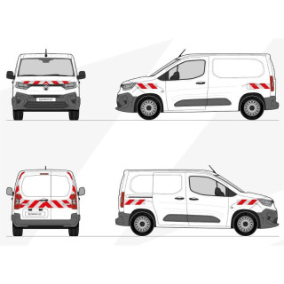 Kit de balisage - Citroen e-Berlingo 2021+ Bandes adhésives pré-découpés prêtes à poser