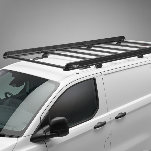 Galerie de toit Rhino KammEdge noire pour Volkswagen T6.1 2019-2025