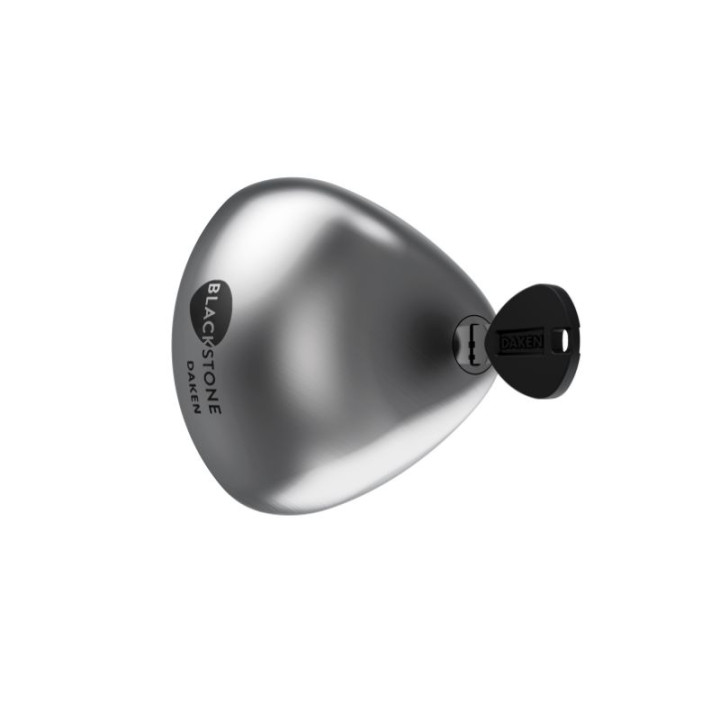 Serrure antivol utilitaire Daken Blackstone Combo simple grise avec clé