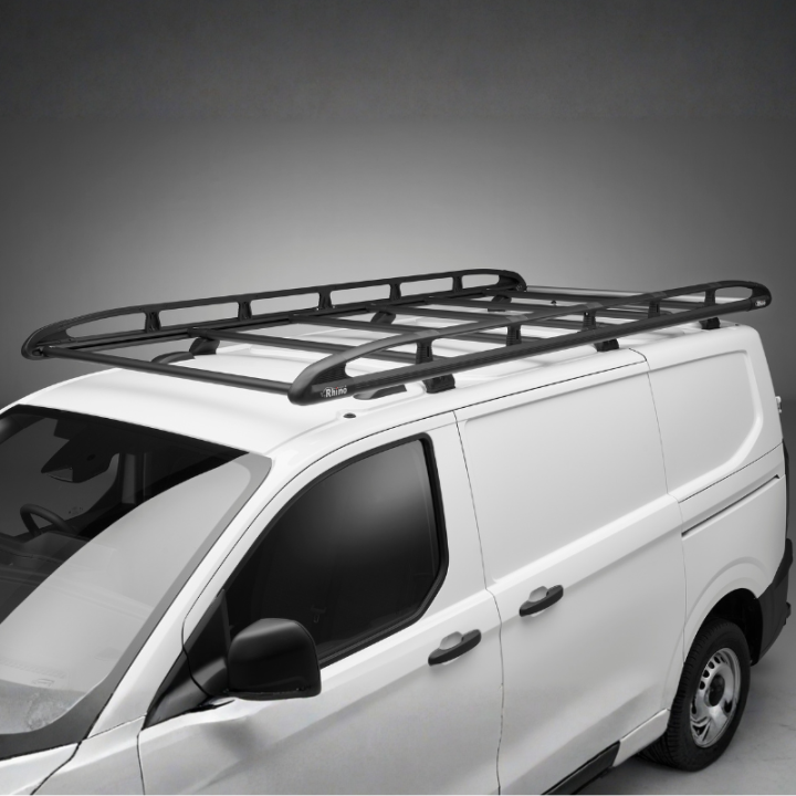 Galerie de toit aluminium noir pour Volkswagen e-Transporter 2025+ - photo générique non contractuelle