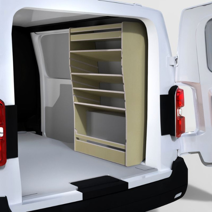 Aménagement Fiat Scudo 2022+ avec casier côté incliné