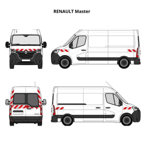 Kit de balisage - Renault Master H2/H3 uniquement