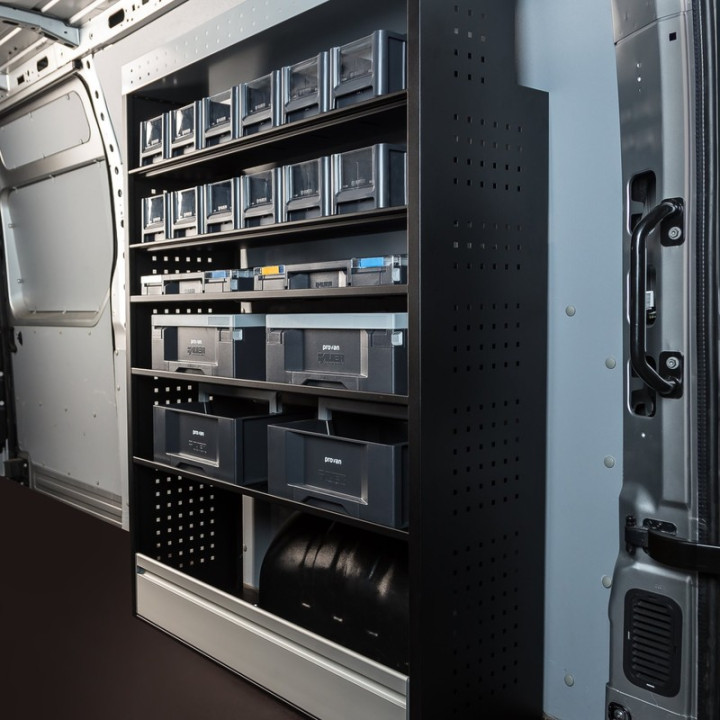 Étagère métal Ford Transit 2013+ avec bacs et coffres