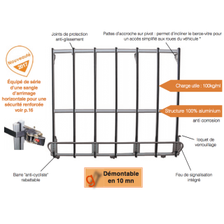 Berce vitre extérieur Peugeot Boxer L2H2