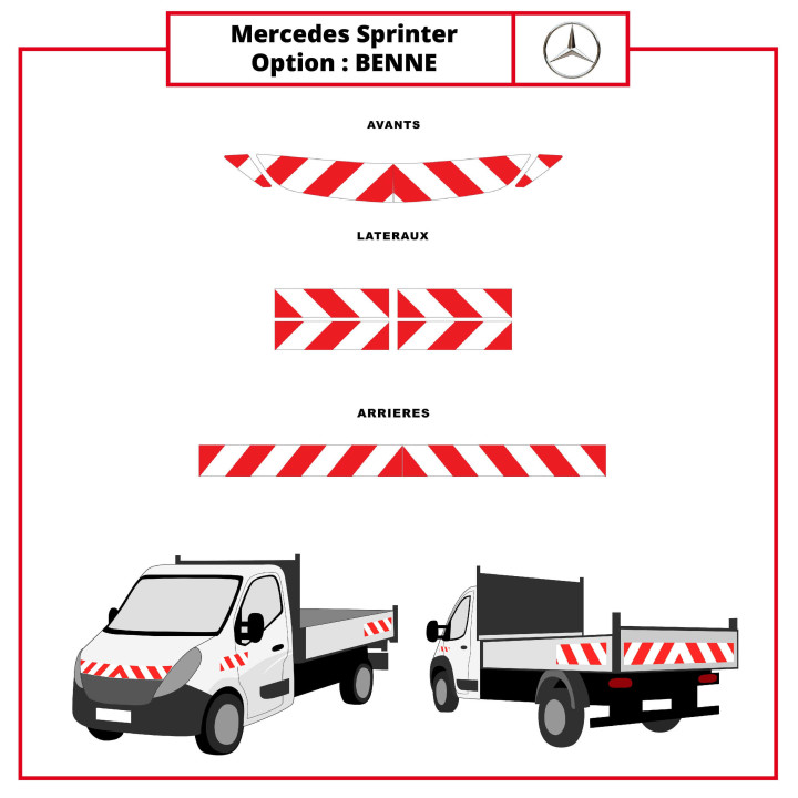 Kit de balisage Mercedes Sprinter Benne