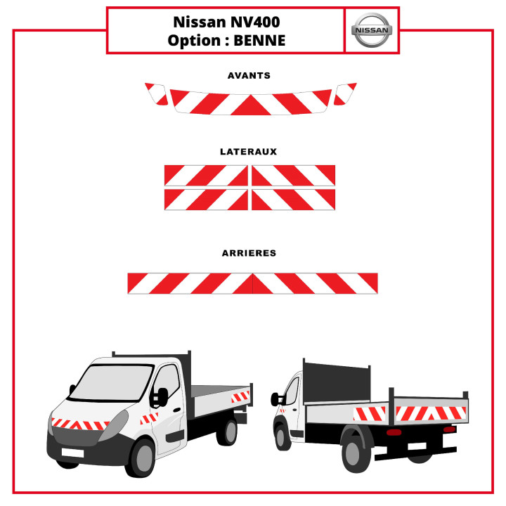 Kit de balisage - Nissan NV400 Benne