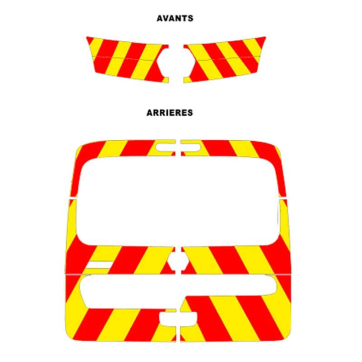 Kit de balisage Jaune/Rouge pour Renault Kangoo 2008-2020 - 9