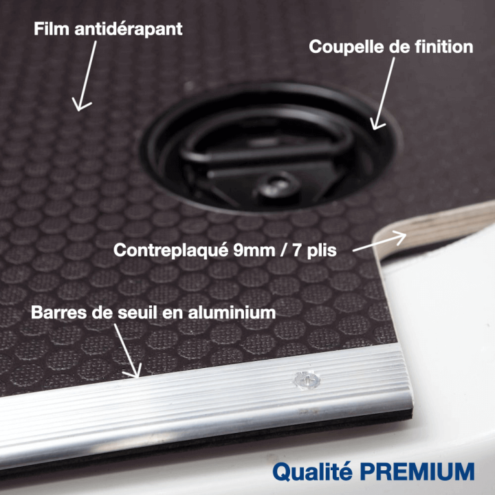 Habillage bois complet pour Citroen Jumper - détails plancher