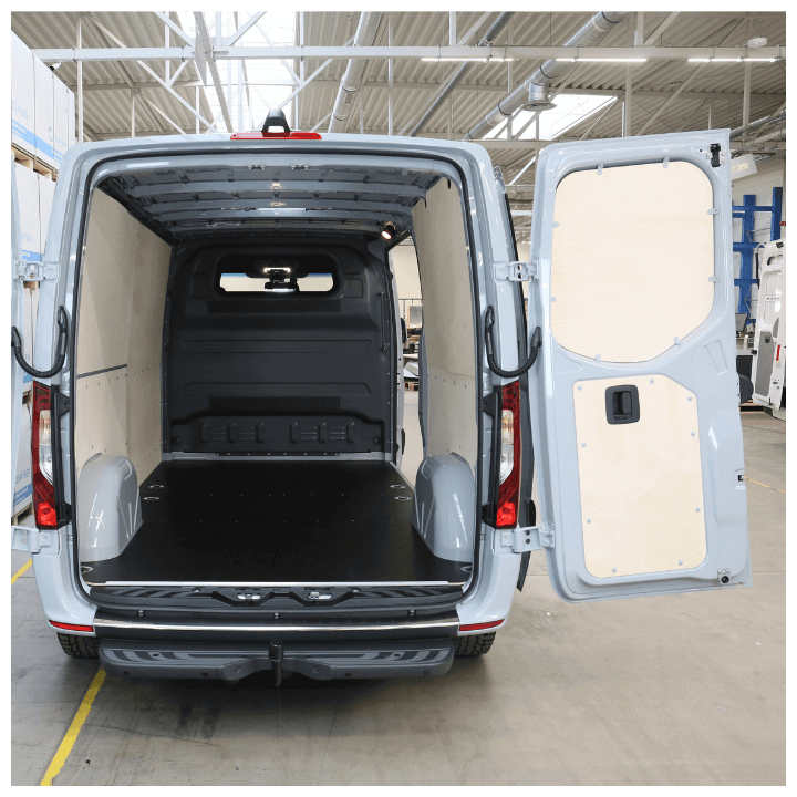 Habillage bois brut parois Mercedes Sprinter III 2018+ (Propulsion) - photo non contractuelle