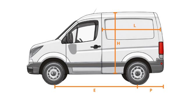 Dimensions vehicules utilitaires Dacia